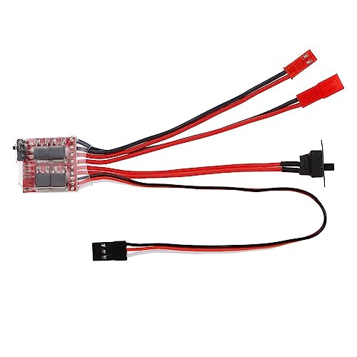 RHUCDI 30A 4,8-8,4 V Gebürsteter elektrischer Drehzahlregler ESC Kompatibel mit C14 C24 MN MN99S RC-Autos von RHUCDI