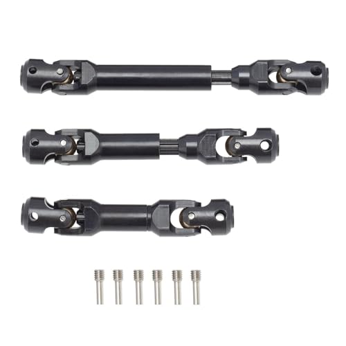 RHUCDI 3Pcs Metall Antriebswelle Antriebswelle Kompatibel Mit TRX6 TRX-6 G63 6X 6 1/10 RC Crawler Auto Upgrade Teile von RHUCDI