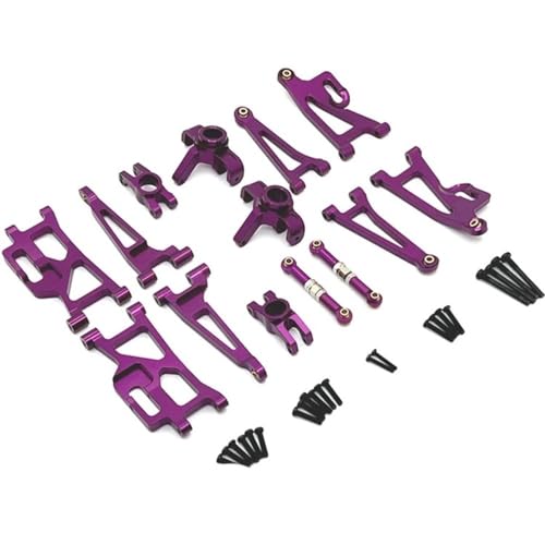 RHUCDI Verbessertes Set mit modifizierten Metallteilen, kompatibel mit Hyper Go H14BM 1/14 14209 14210, Speed-Offroad-RC-Autozubehör von RHUCDI