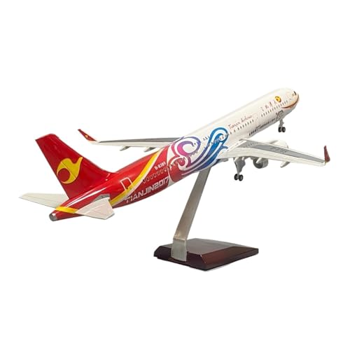 RHUIMEI for 45 cm Große Tianjin Airlines A321 Flugzeugmodell-Sammlung Ornament Mit Rädern Und Sprachaktivierten Lichtern Exquisite RHUIMEI for 45 cm Große Tianjin Airlines A321 Flugzeugmodell-Sammlung Ornament Mit Rädern Und Sprachaktivierten Lichtern Exquisite von RHUIMEI