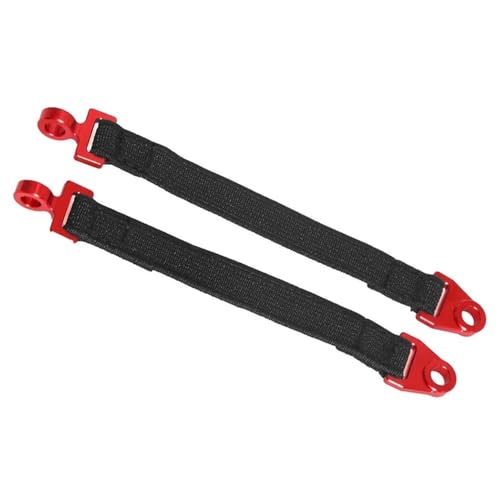 2PCS RC Auto Hinten Shock Limit Strap Kompatibel Mit 1/7 UDR-85076-4 RC Fahrzeug Upgrade Teile(RED) von RHXeKS