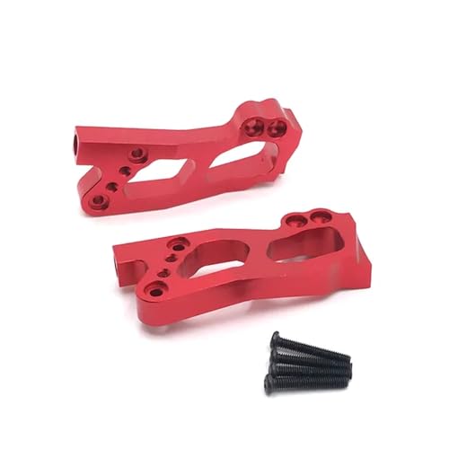 Metall Upgrade Teile Zubehör Kompatibel mit 12423 12427 12428 12429 RC Auto Fernbedienung Auto Kompatibel Links Rechts Hinten Suspension Rahmen(RED) von RHXeKS