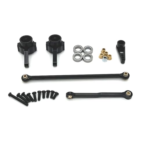 Metall Verbesserte Lenkung Tasse Lenkstange Für MN Modell 1/12 Kompatibel Mit MN82 MN78 D91 D96 MN98 99S RC Auto Teile(Black) von RHXeKS