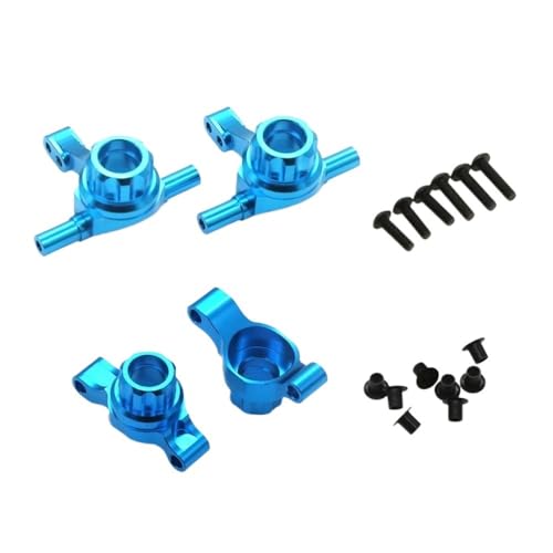 RHXeKS 4-teiliges Metall-Upgrade-Set für vordere und hintere Achsschenkelarme, kompatibel mit ähnlichen TT02 TT-02 1/10 RC-Autoteilen von RHXeKS