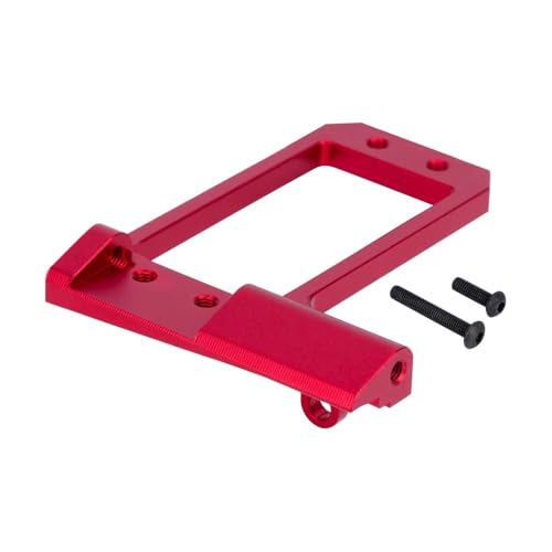 RHXeKS BAT-Servohalterung aus Aluminium mit niedrigem Schwerpunkt an der Vorderachse und 4-Link-Adapter, kompatibel mit 1/10 Crawler F10 VS4-10-Adapter(RED) von RHXeKS