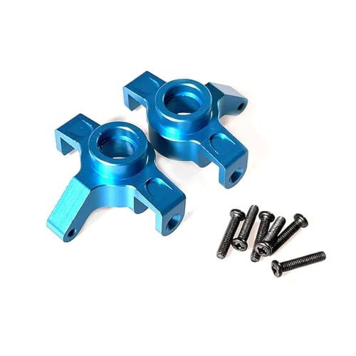 RHXeKS Hyper Go 1/14 14301 14302 Fernbedienung Auto Verbesserte Metall Lenkung Cup Block Kompatible Zubehör Teile(Blue) von RHXeKS