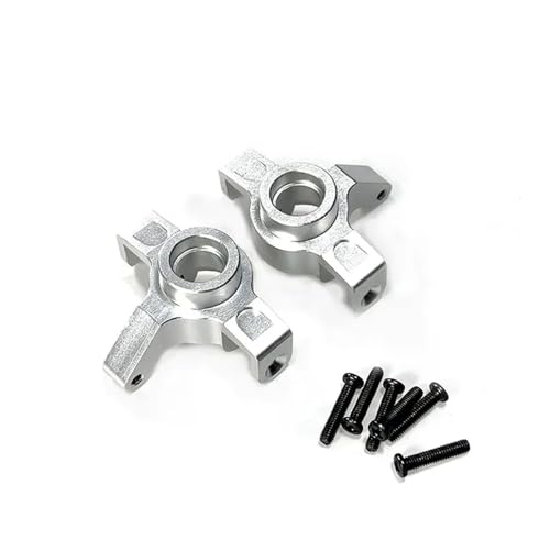 RHXeKS Hyper Go 1/14 14301 14302 Fernbedienung Auto Verbesserte Metall Lenkung Cup Block Kompatible Zubehör Teile(Silver) von RHXeKS