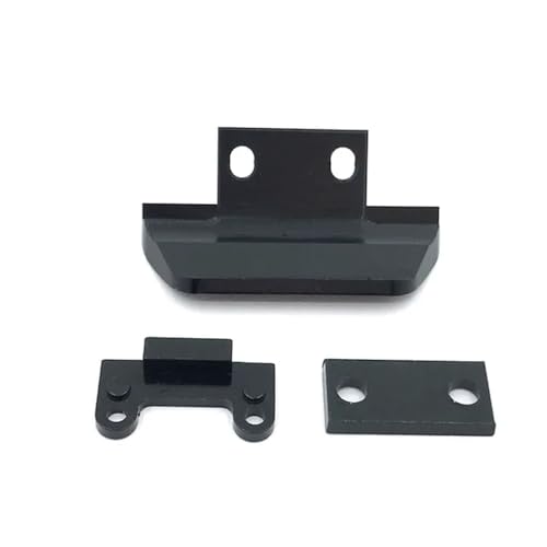 RHXeKS Metall-Upgrade-Frontstoßstange, kompatibel mit 1/14 144010 144001 144002 1/12 124017 124019 RC-Cars(Black Set) von RHXeKS