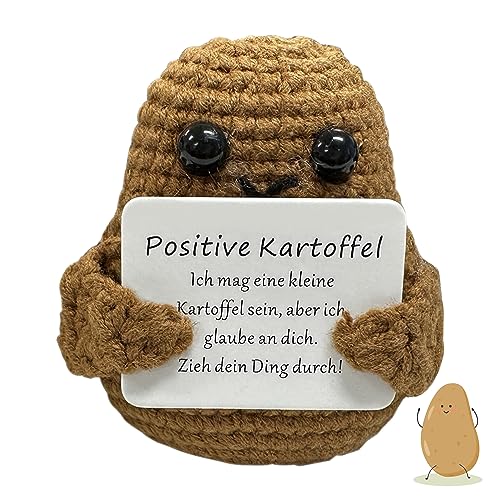 RHZXD Positive Potato Pocket Hug Geschenk, Mini-Plüsch Kartoffel Puppe, Kartoffelspielzeug, Motivationspuppe, für Freundin, für Frauen, Mutmacher, für Freund von RHZXD