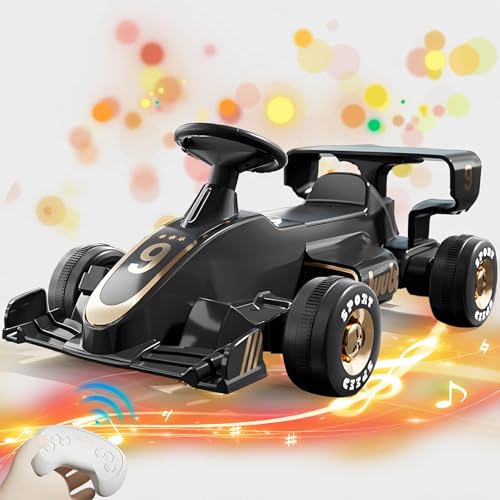 Elektrisches Go-Kart 12V7Ah batteriebetriebenes Pedal Go Karts, Drift Kart mit Drift / Sportmodus, leistungsstarkes Drift Kart Elektropedal Kart Outdoor Rennspielzeug, leistungsstarken Motoren,Schwarz von RIDEONMOP