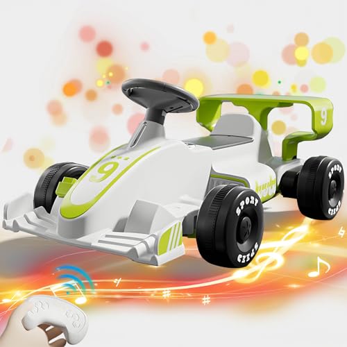 Elektrisches Go-Kart 12V7Ah batteriebetriebenes Pedal Go Karts, Drift Kart mit Drift / Sportmodus, leistungsstarkes Drift Kart Elektropedal Kart Outdoor Rennspielzeug, leistungsstarken Motoren,Weiß von RIDEONMOP