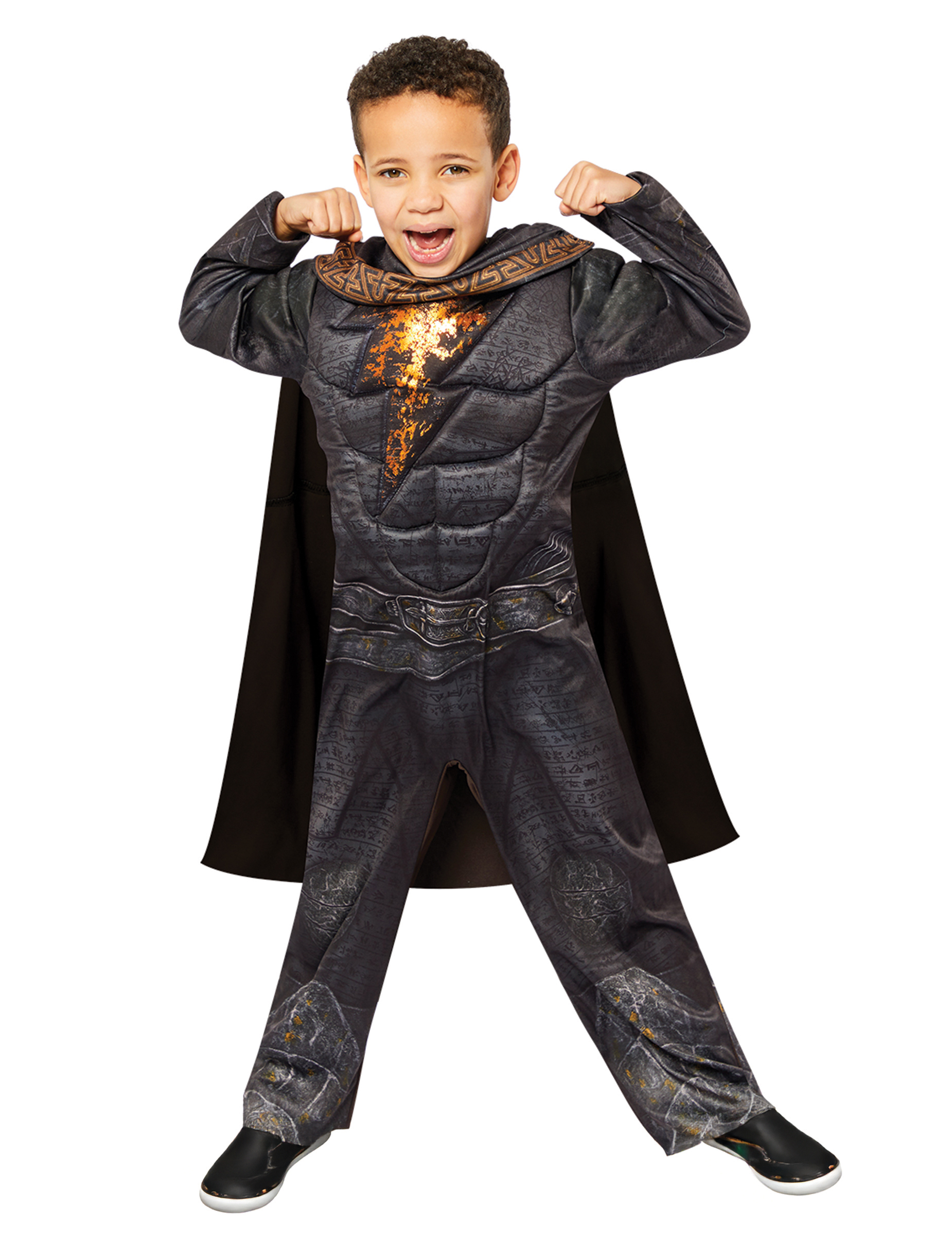 Black Adam Kinderkostüm gepolstert schwarz-gold Black Adam Kinderkostüm gepolstert schwarz-gold von RIETHMULLER