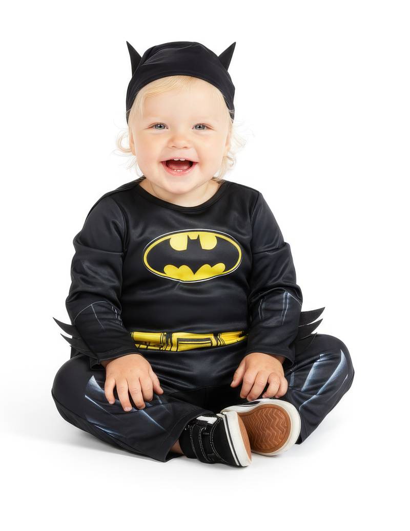 Offizielles Batman-Kostüm für Babys schwarz-gelb Offizielles Batman-Kostüm für Babys schwarz-gelb von RIETHMULLER