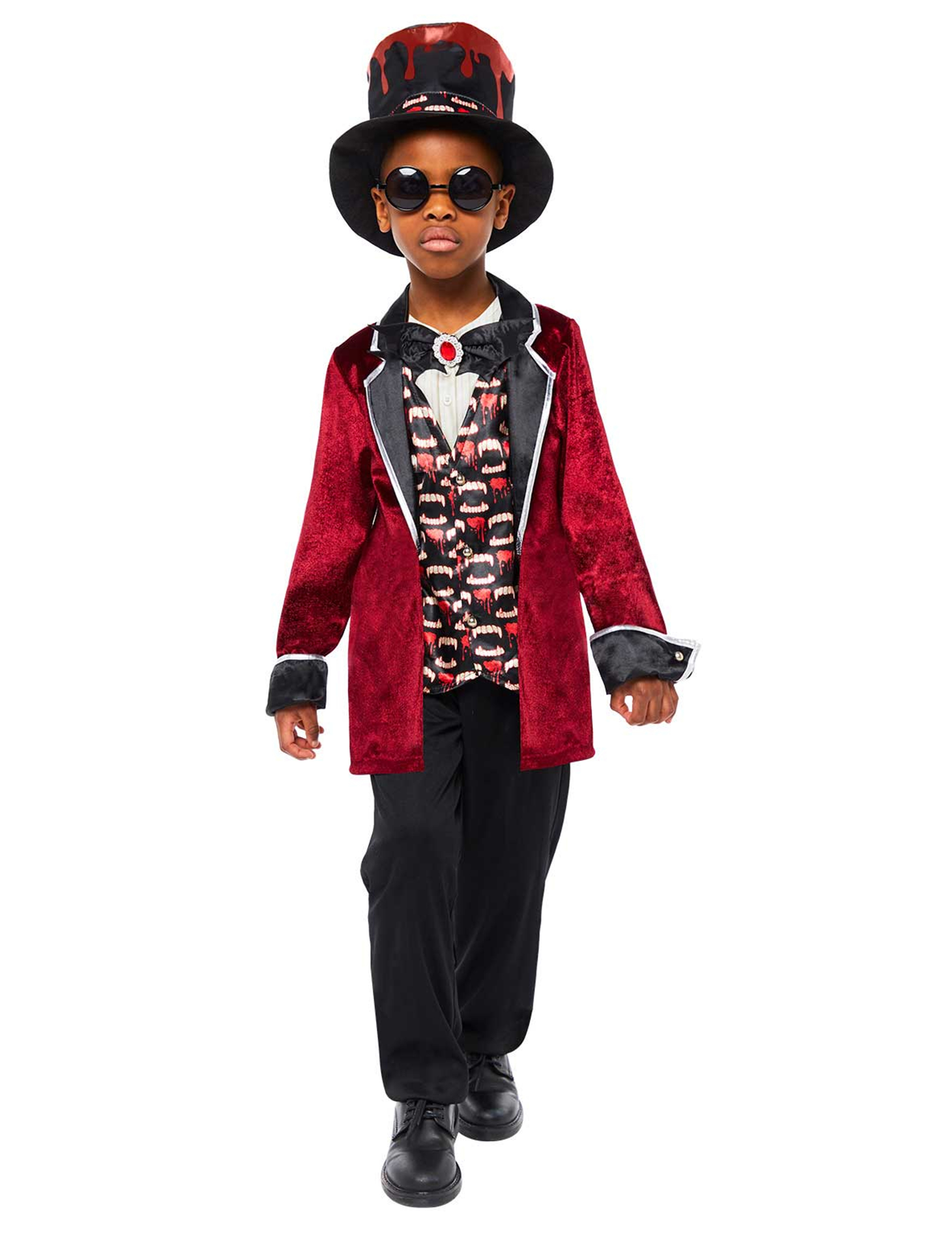 Satin Vampir Kinderkostüm schwarz rot Satin Vampir Kinderkostüm schwarz rot von RIETHMULLER