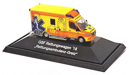 RIETZE 76175 - GSF RTW ´18 Rettungsambulanz Greiz - 1:87 - Einsatztserie von RIETZE