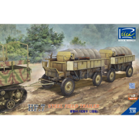 RIICH MODELS RV35041 1:35 German Hf.7 steel field wagen (trailer) with resin parts (Dual pack) von RIICH MODELS