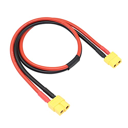 RIIEYOCA XT60 Buchse auf XT60 Buchse mit 0.5M 12AWG Silikondraht für RC Lipo Batterie FPV Drohne von RIIEYOCA