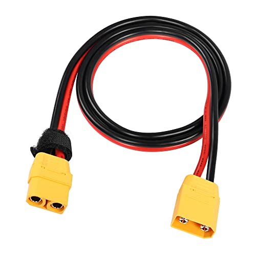 RIIEYOCA XT90 Stecker auf XT90 Buchse Steckverbinder, 1M 10AWG Verlängerungsdraht für RC Lipo Batterie FPV-Drohne, großes Modellflugzeug usw. von RIIEYOCA