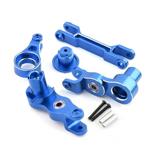 Lenkungswinkel aus Aluminiumlegierung, for 1/5 for Traxxas for X-Maxx 6S 8S RC for Monster Truck Upgrade-Teile (Color : Blue) von RIJPEX