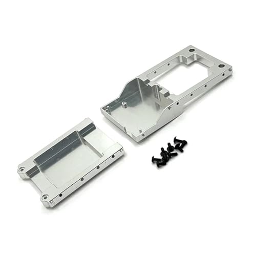 RIJPEX Metallhalterung for vorderen und hinteren Querträger, for MN78 MN-78 MN 78 1/12 RC Car Upgrades Teile Zubehör (Color : Silver) von RIJPEX