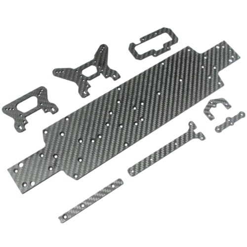 RIJPEX Nachrüst- und Upgrade-Carbon-Faserplatten-Chassis-Stoßdämpferhalterung, for Wltoys 104001 1/10 RC-Auto-Ersatzteile von RIJPEX