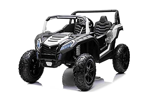 Elektro Buggy für Kinder UTV XXL 24V 2 sitzer, weiß, Buggy elektroauto für Kinder 2 sitzer, Ledersitze, 2 x 180W Motoren, Elektro Buggy UTV MX ab 3 bis 12 Jahre von RIRICAR