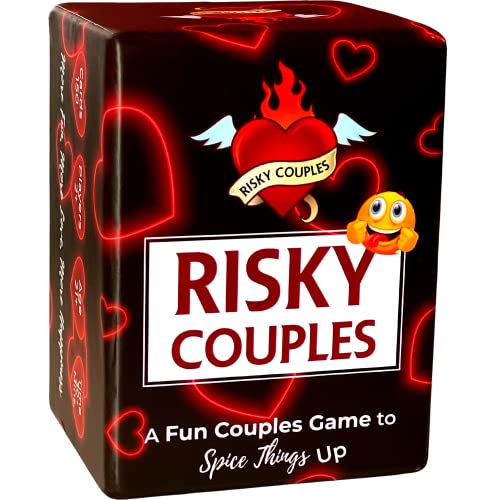 RISKY COUPLES - Superlustiges Paarspiel für die Verabredung am Abend: 150 pikante Mutproben und Fragen für Ihren Partner. Romantische Geschenke zum Jahrestag und Valentinstag. Kartenspiel für Paare von RISKY COUPLES