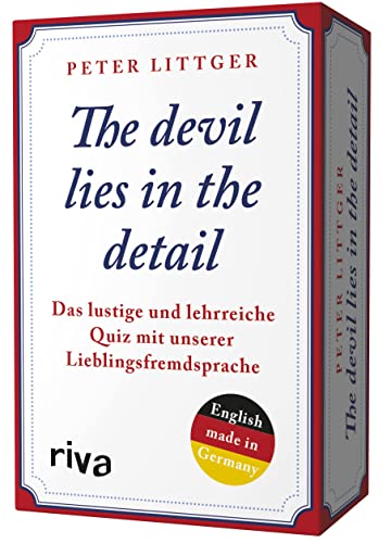 riva Verlag The Devil Lies in The Detail: Das lustige und lehrreiche Quiz mit unserer Lieblingsfremdsprache von RIVA