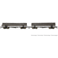 RIVAROSSI 80809311 H0 2-tlg. Set Holztransportwagen, Coos Bay Lumber Co., Ep. III von RIVAROSSI