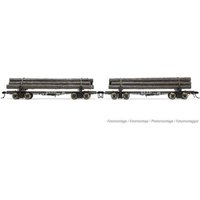 RIVAROSSI 80809328 H0 2-tlg. Set Holztransportwagen St. Regis Paper, Ep. III von RIVAROSSI