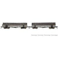 RIVAROSSI 80809335 H0 2-tlg. Set Holztransportwagen St. Regis Paper, Ep. III von RIVAROSSI