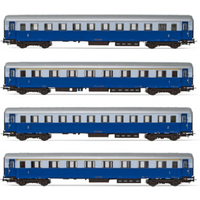 RIVAROSSI HR4324 H0 4teiliges Set Treno Azzurro, 2 x Az, 2 x Bz Typ 46, FS, Ep. III von RIVAROSSI