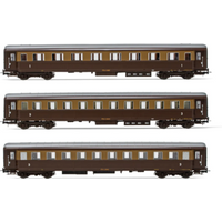 RIVAROSSI HR4326 H0 3teiliges Set Reisezugwagen Typ 46, 1x Az und 2 x Cz, FS, Ep. III von RIVAROSSI