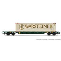 RIVAROSSI HR6578 H0 4-achs. Containerwagen Sgnss mit 45' Container „Warsteiner", CEMAT, Ep. V-VI von RIVAROSSI