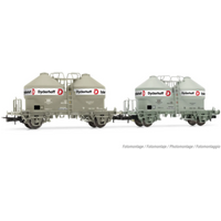 RIVAROSSI HR6591 H0 2-tlg. Set 2-achs. Silowagen Ucs, „Dyckerhoff", DB, Ep. IV von RIVAROSSI