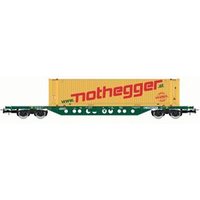 RIVAROSSI HR6613 H0 4-achs. Containerwagen Sgnss mit 45’ Container „Nothegger", CEMAT, Ep. V-VI von RIVAROSSI