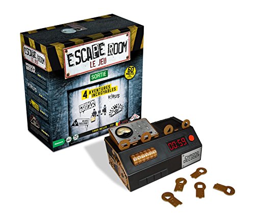 Escape Room – Das Spiel – Set mit 4 verschiedenen Abenteuern auf Französisch – Riviera Games – 3 bis 5 Spieler, ab 16 Jahren, Schwarz von RIVIERA GAMES