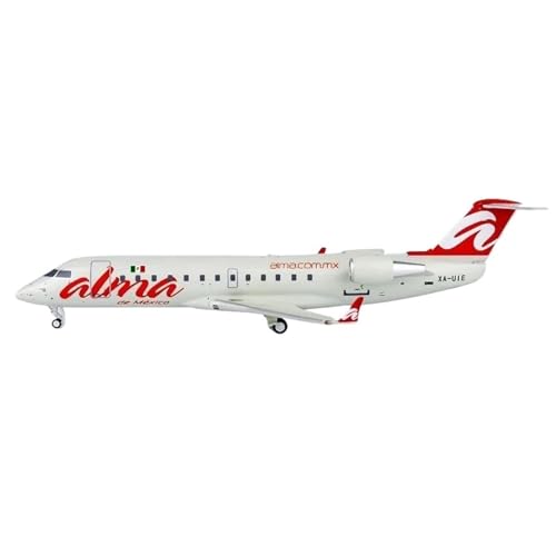 RIVPAHGQ Replika Flugzeugmodelle 1/200 Flugmodell Für Enthusiasten 52083 Für Mexikanische CRJ-200ER XA-UIE Miniaturen Diecast Modellflugzeug Vorgefertigte Luftfahrzeug Modelle von RIVPAHGQ