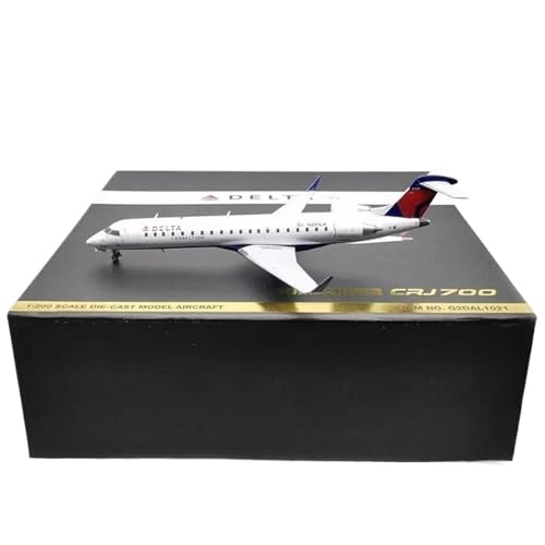 RIVPAHGQ Replika Flugzeugmodelle 1/200 Flugmodell Für Enthusiasten G2DAL1021 Für Delta Air Lines Bombardier CRJ700ER N391CA Druckguss-Modellflugzeug Vorgefertigte Luftfahrzeug Modelle von RIVPAHGQ