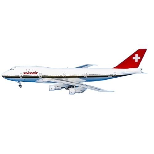 RIVPAHGQ Replika Flugzeugmodelle 1/400 Airline Miniatur PH11836 Für Swissair Air 747-200 HB-IGB Hochpräzises Flugzeugmodell Im Maßstab Vorgefertigte Luftfahrzeug Modelle von RIVPAHGQ