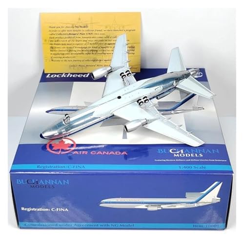 RIVPAHGQ Replika Flugzeugmodelle 1/400 Flugmodell Für Enthusiasten Für Canada Airlines L-1011 C-FTNA Miniatur-Druckguss-Modellflugzeug Vorgefertigte Luftfahrzeug Modelle von RIVPAHGQ