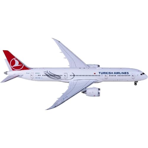 RIVPAHGQ Replika Flugzeugmodelle 1/400 Miniaturflugzeug Im Maßstab EW4789009 Für Turkish Airlines 787-9 TC-LLF Druckguss-Flugzeug-Displaymodell Vorgefertigte Luftfahrzeug Modelle von RIVPAHGQ