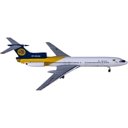 RIVPAHGQ Replika Flugzeugmodelle 1/400 Miniaturflugzeuge Im Maßstab AC411188 Für Ukraine Airlines Tu-154 UR-85460 Druckgussflugzeug-Displaymodell Vorgefertigte Luftfahrzeug Modelle von RIVPAHGQ