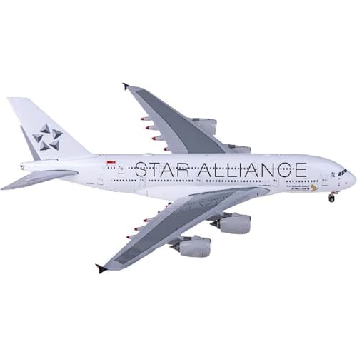 RIVPAHGQ Replika Flugzeugmodelle 1/400 Modellflugzeug Zum Sammeln PH04513 Für Singapore Airlines A380 9V-SKX Maßstab Druckgussflugzeug Zur Anzeige Vorgefertigte Luftfahrzeug Modelle von RIVPAHGQ