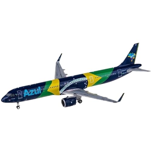 RIVPAHGQ Replika Flugzeugmodelle 1:200 Azul A321neo for PR-YJE Scale Miniatures Aircraft Model Collection Zeigt Druckguss-Flugzeugmodelle Vorgefertigte Luftfahrzeug Modelle von RIVPAHGQ