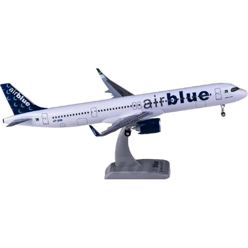 RIVPAHGQ Replika Flugzeugmodelle 1:200 Skala Diecast Modell Flugzeug HG11908GR Für AirBlue A321neo AP-BOE Luftfahrt Enthusiasten Souvenirs Vorgefertigte Luftfahrzeug Modelle von RIVPAHGQ