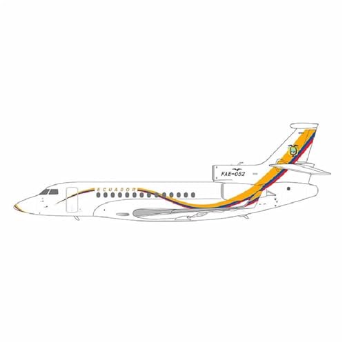 RIVPAHGQ Replika Flugzeugmodelle 1:200 Skala Diecast Modell Flugzeug NG71022 Air Force Für Dassault Falcon 7X FAE-052 Luftfahrt Enthusiasten Souvenirs Vorgefertigte Luftfahrzeug Modelle von RIVPAHGQ