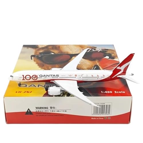 RIVPAHGQ Replika Flugzeugmodelle 1:400 04306 for Qantas B787-9 VH-ZNJ 100th Aircraft Scale Flugzeuge, Druckguss-Metallmodellflugzeuge, Souvenirs Vorgefertigte Luftfahrzeug Modelle von RIVPAHGQ