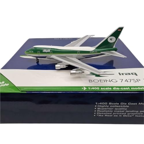 RIVPAHGQ Replika Flugzeugmodelle 1:400 14CM Replika Flugzeug Sammlermodell Für Iraqi Airways B747SP YI-ALM Maßstab Flugzeug Für Luftfahrt-Fans Vorgefertigte Luftfahrzeug Modelle von RIVPAHGQ