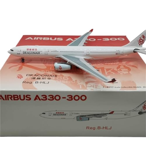 RIVPAHGQ Replika Flugzeugmodelle 1:400 15CM Maßstab Miniatur Flugzeug Modell Für Dragonair A330-300 B-HLJ Hoch Detaillierte Flugzeuge Display Piec Vorgefertigte Luftfahrzeug Modelle von RIVPAHGQ